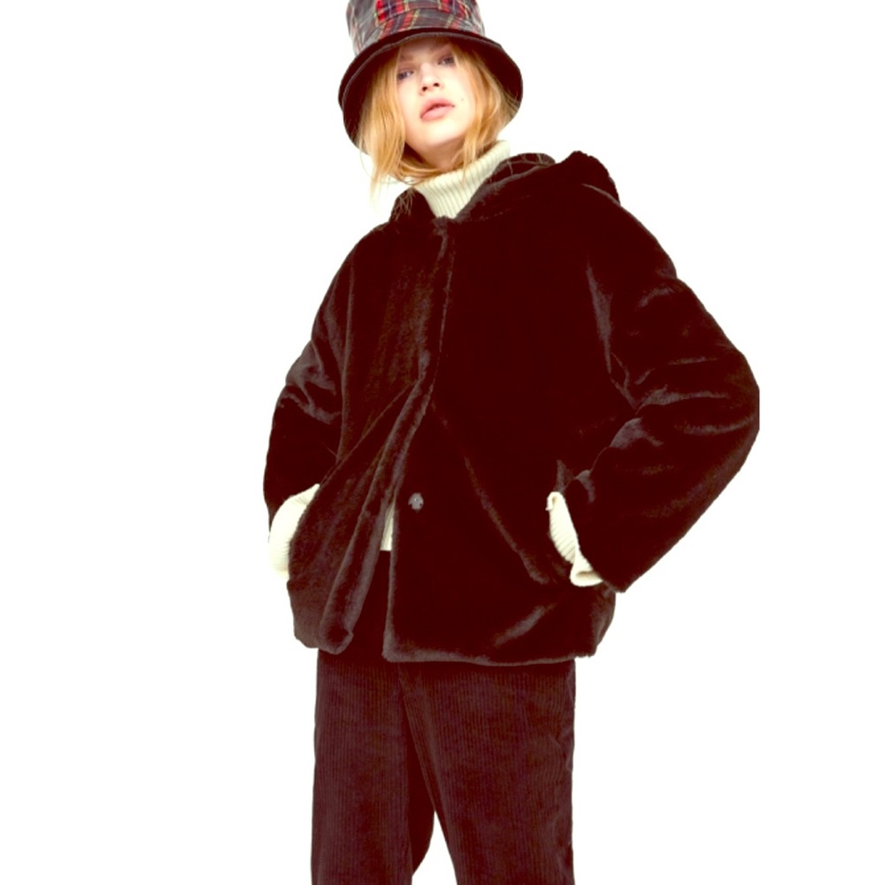 Zara faux fur coat